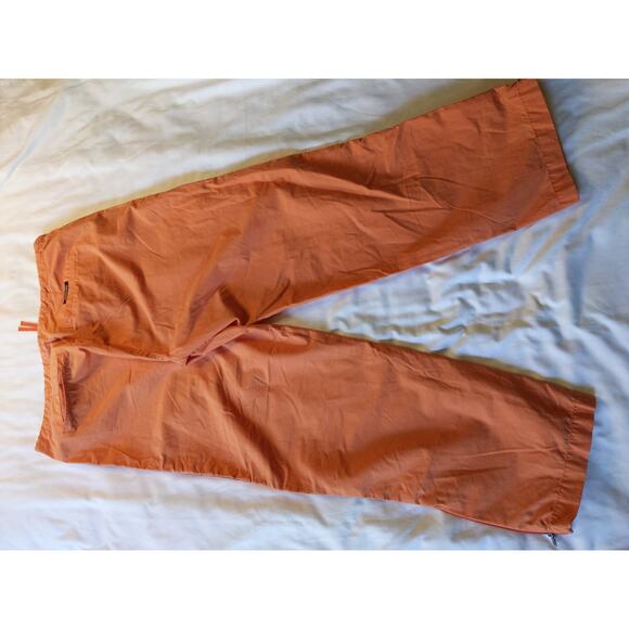 Abercrombie & Fitch Women’s Size 6 Y2K Orange Sidestripe Zip Ankle Pants - Picture 5 of 7